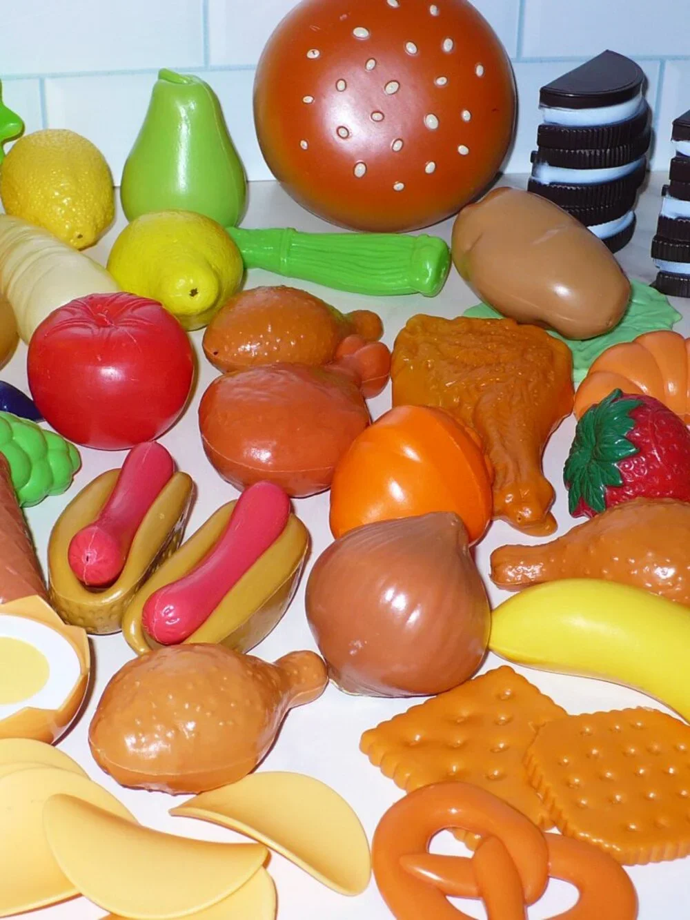 77 pc Just Like Home Toys R Us Pretend Play Food Lot Accessories Kitchen Mixer